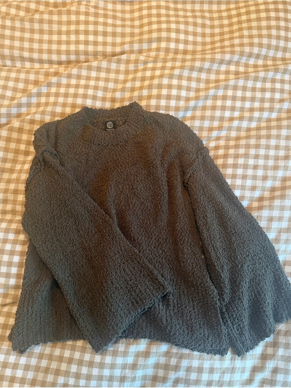 Stitchfix Cozy Green  Textured Women's Sweater -